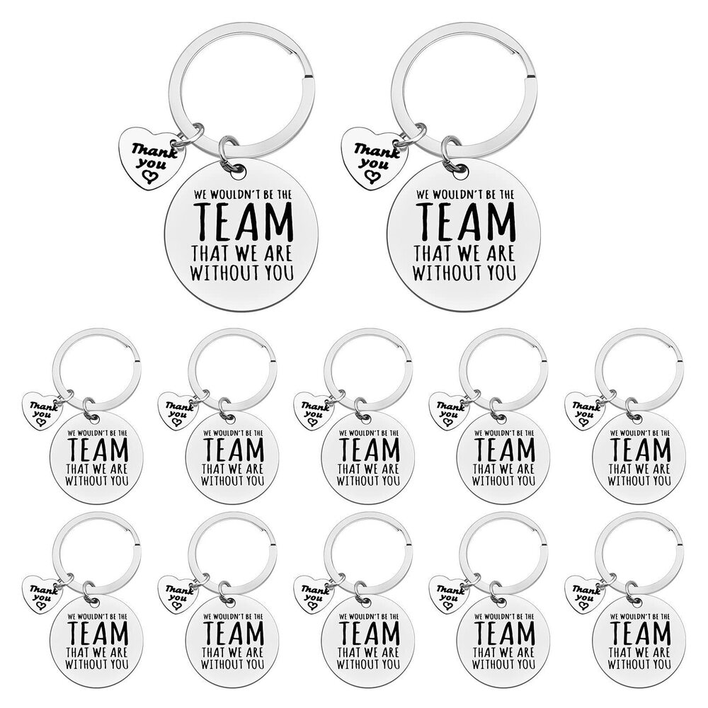 3688 12 Pcs Boss Coworker Gifts Keychain We Wouldn't be The Team That We